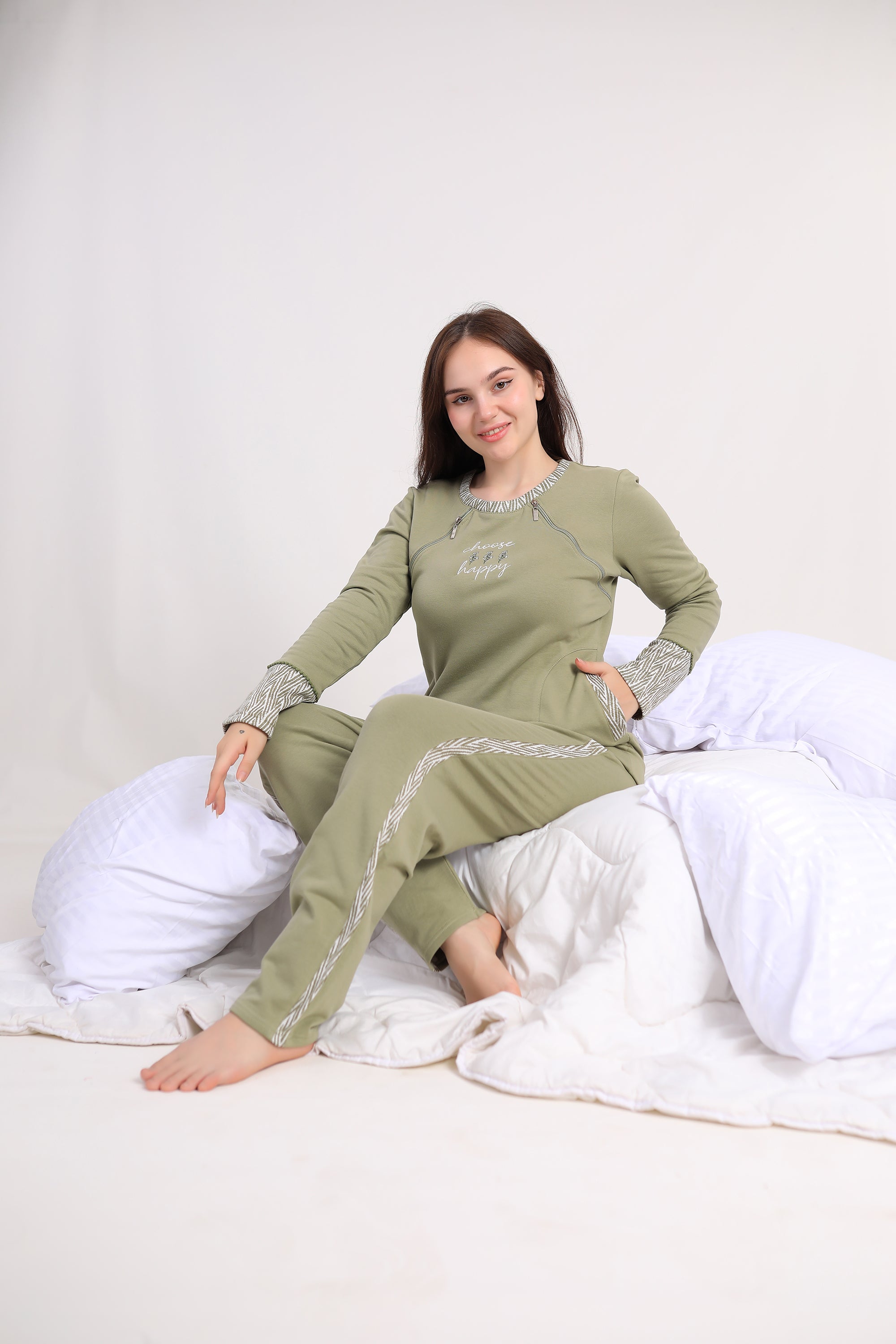 Upgrade Your Nightwear with a Sophisticated Dark Green Pajama