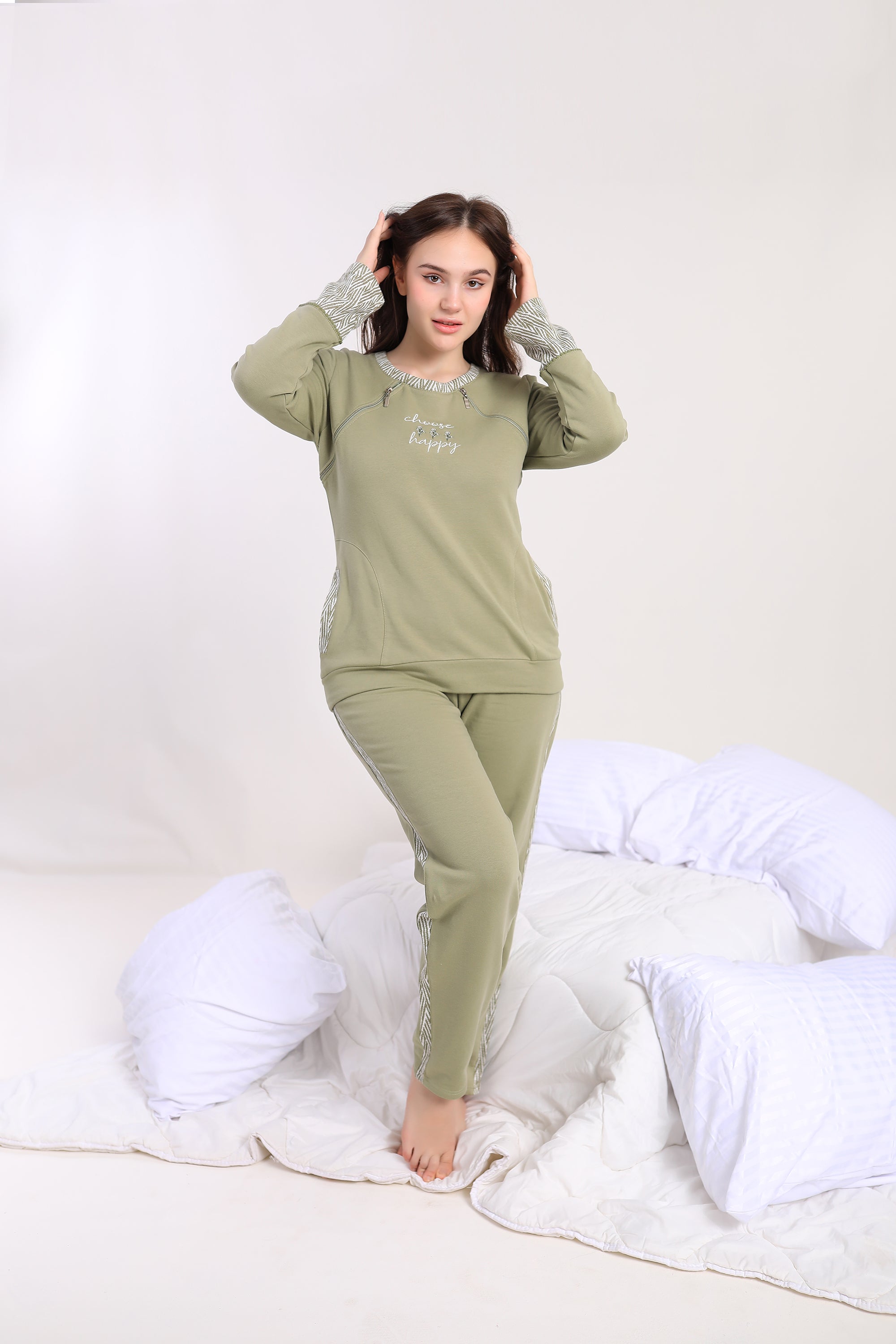 Upgrade Your Nightwear with a Sophisticated Dark Green Pajama