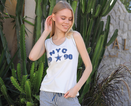 short pajama blue